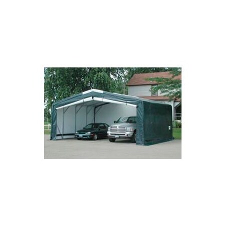 Clearspan Storage Master Elite 18'W x 13'H x 20'L Green PB03010R5N